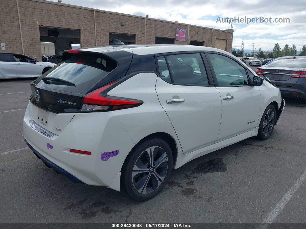 2019 Nissan Leaf Sv White vin: 1N4AZ1CP7KC304992