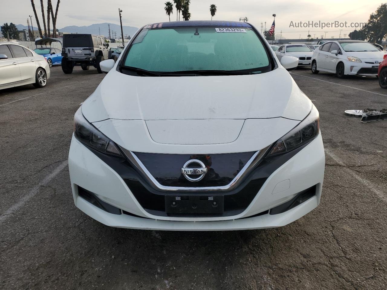 2019 Nissan Leaf S Белый vin: 1N4AZ1CP7KC305642