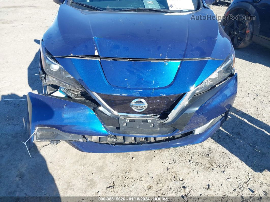 2019 Nissan Leaf S Blue vin: 1N4AZ1CP7KC305656