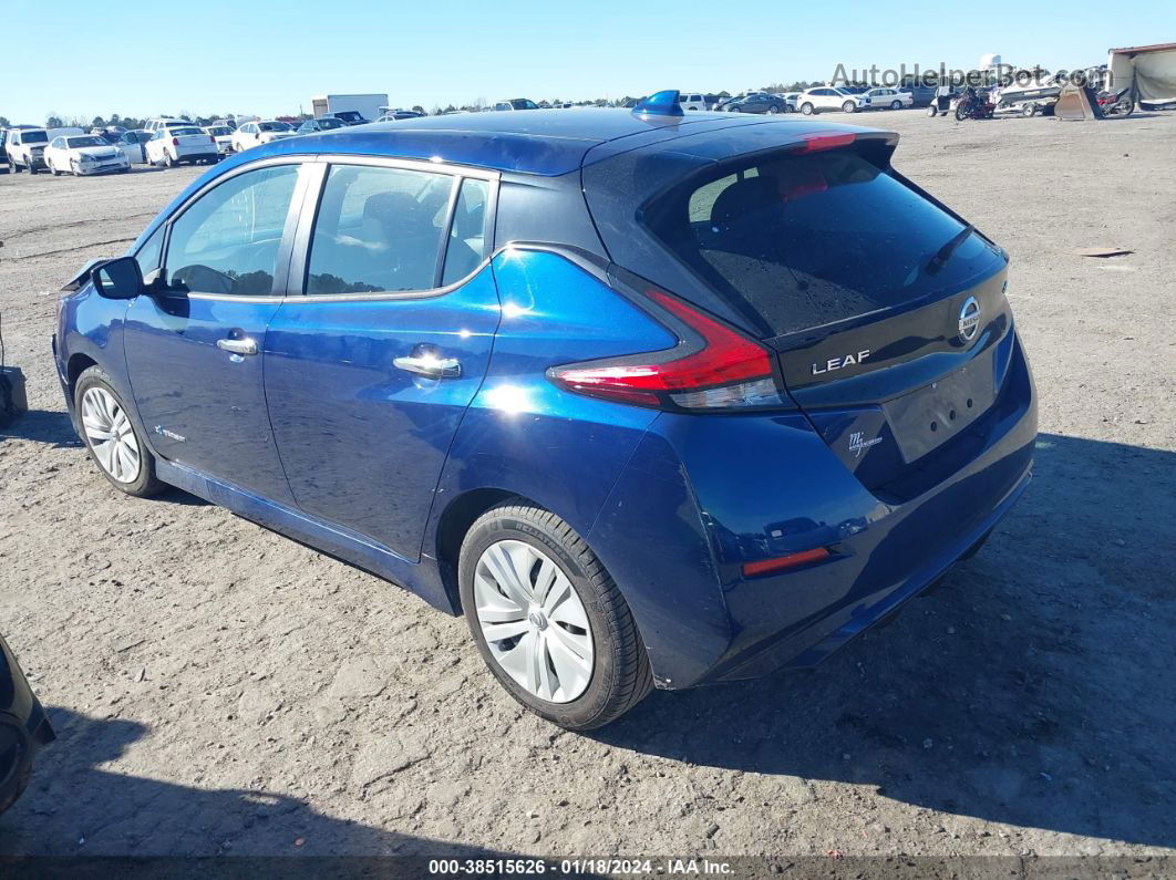 2019 Nissan Leaf S Синий vin: 1N4AZ1CP7KC305656