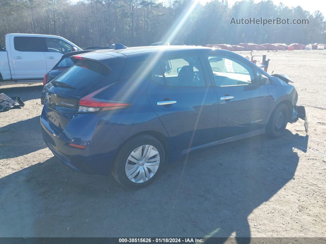 2019 Nissan Leaf S Синий vin: 1N4AZ1CP7KC305656