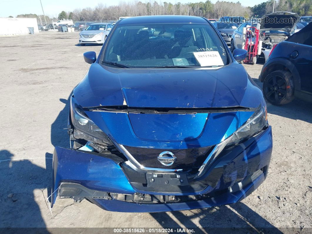 2019 Nissan Leaf S Blue vin: 1N4AZ1CP7KC305656