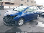 2019 Nissan Leaf S Синий vin: 1N4AZ1CP8KC302426