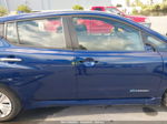 2019 Nissan Leaf S Blue vin: 1N4AZ1CP8KC302426