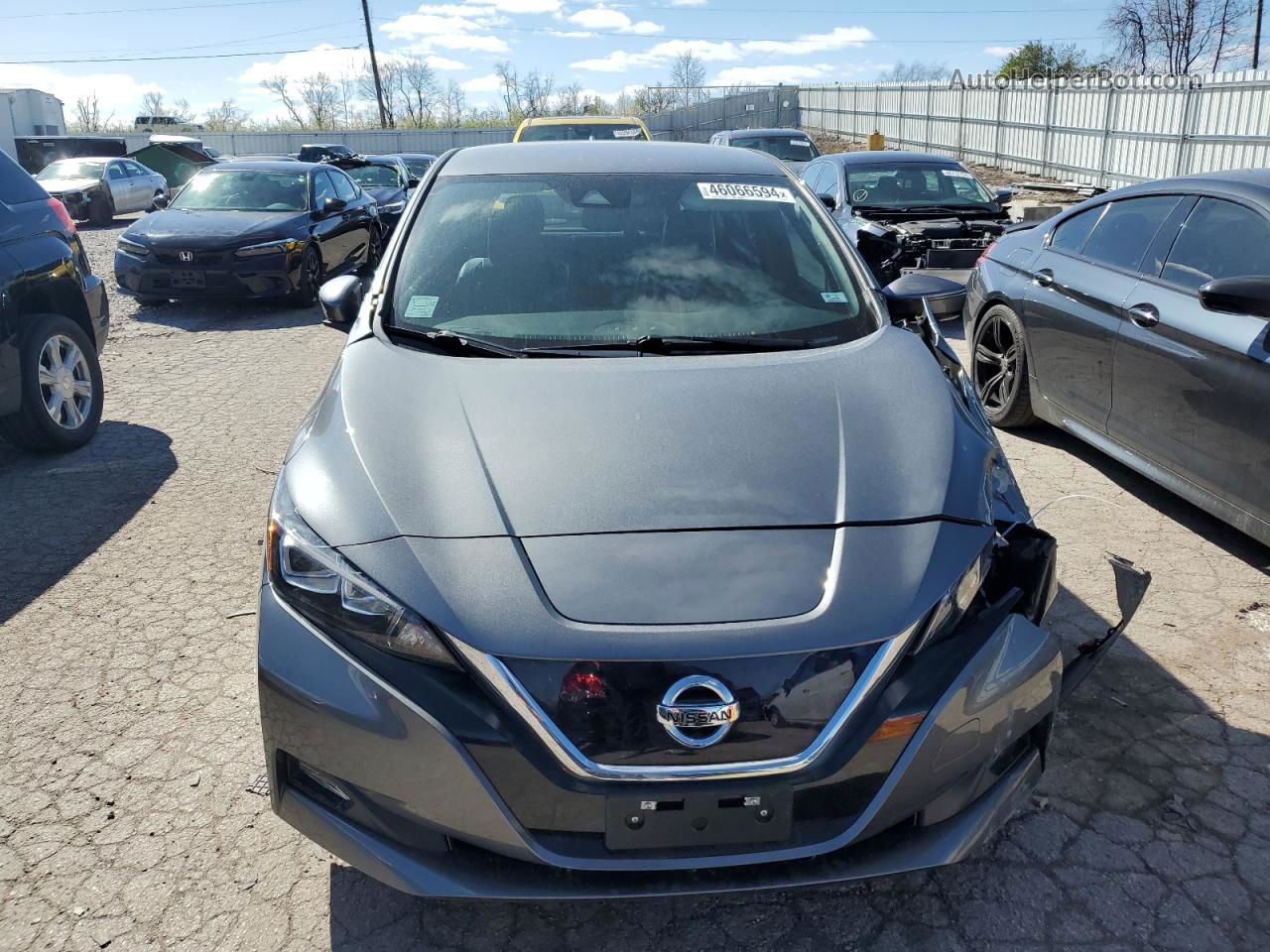 2019 Nissan Leaf S Gray vin: 1N4AZ1CP8KC303124