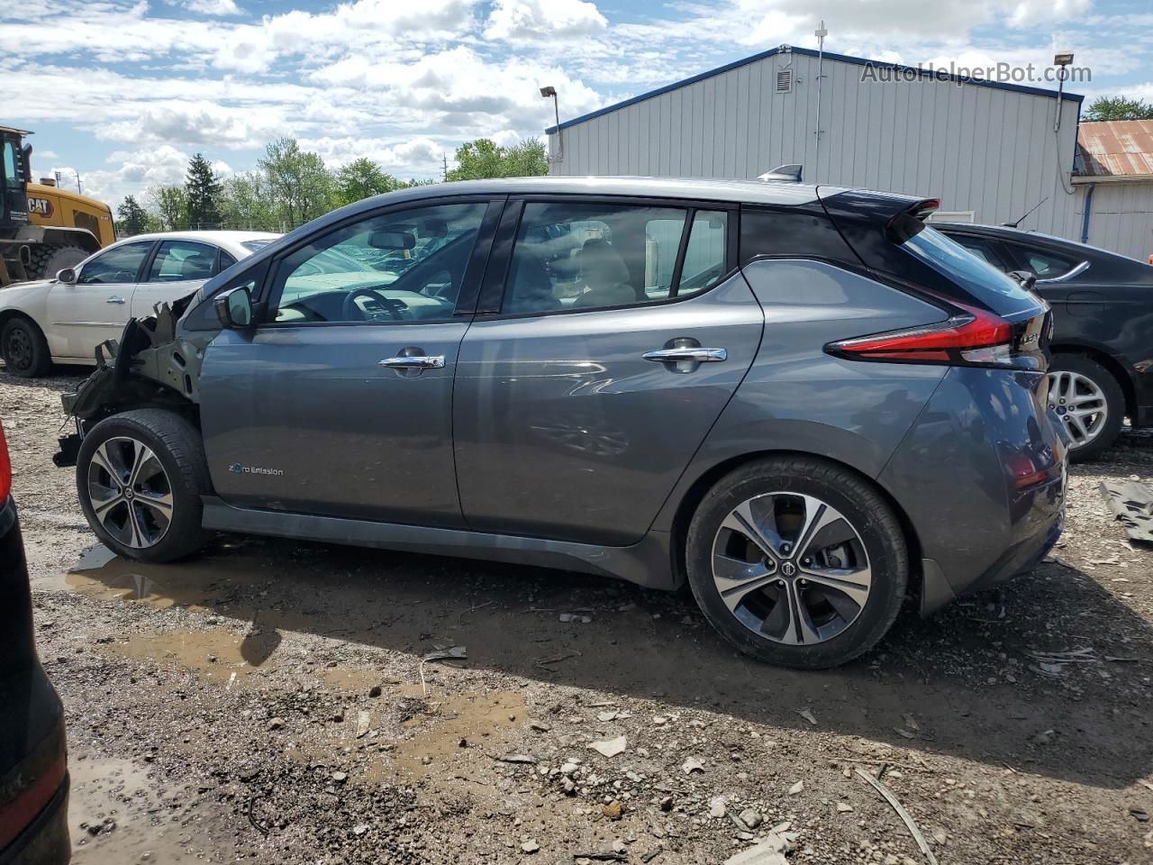 2019 Nissan Leaf S Black vin: 1N4AZ1CP8KC303236