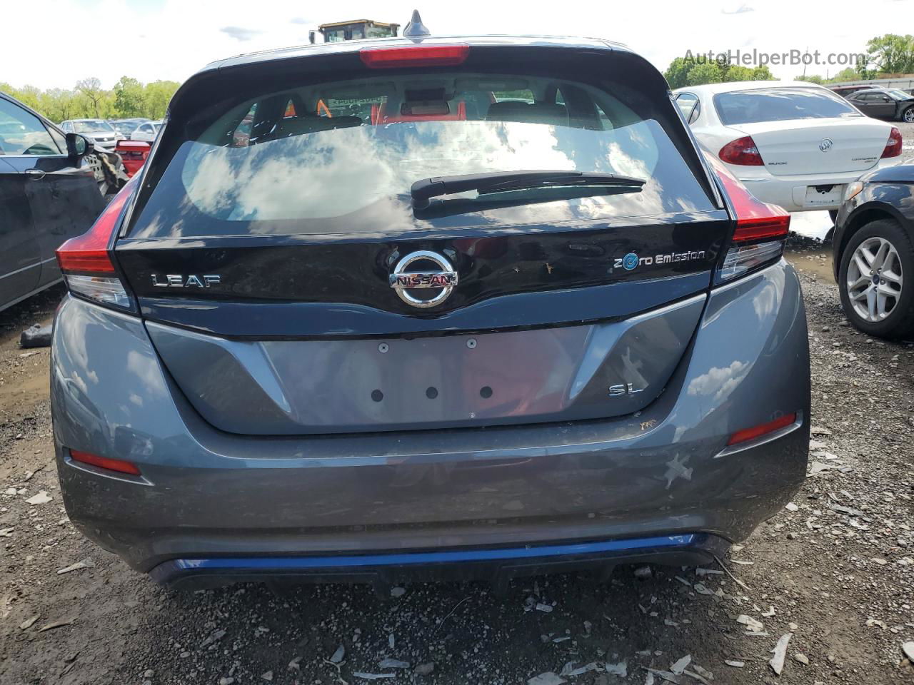 2019 Nissan Leaf S Black vin: 1N4AZ1CP8KC303236