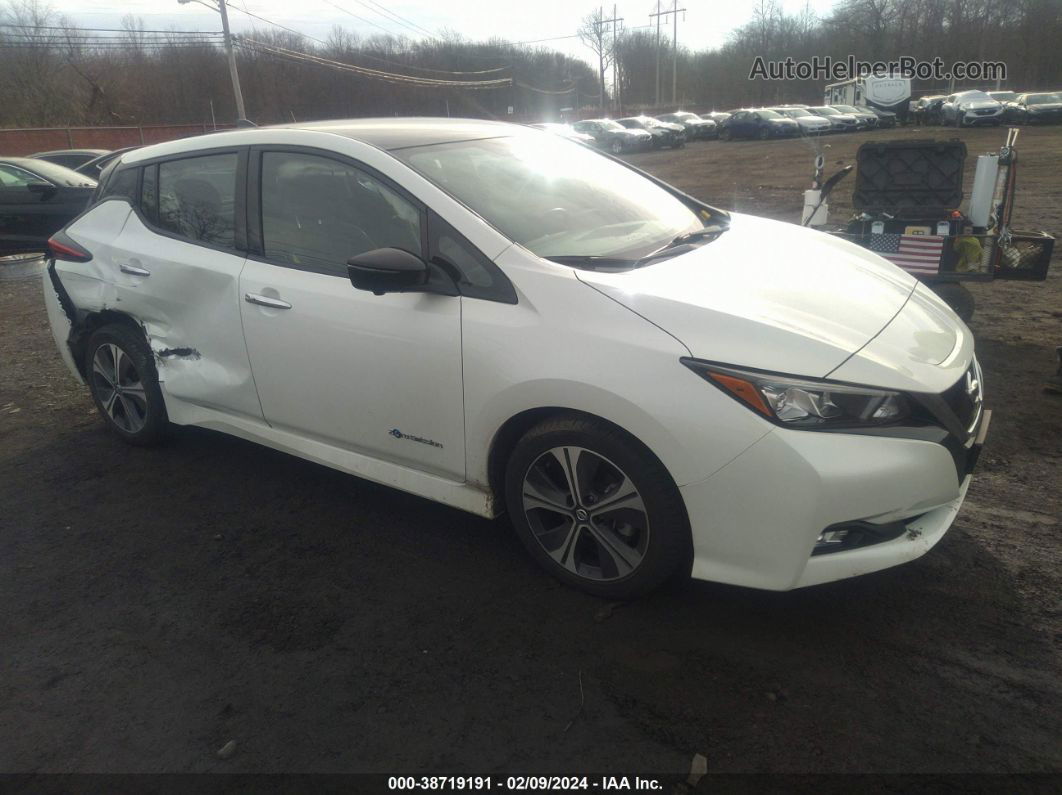 2019 Nissan Leaf Sl White vin: 1N4AZ1CP8KC306413