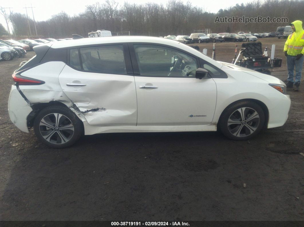 2019 Nissan Leaf Sl White vin: 1N4AZ1CP8KC306413