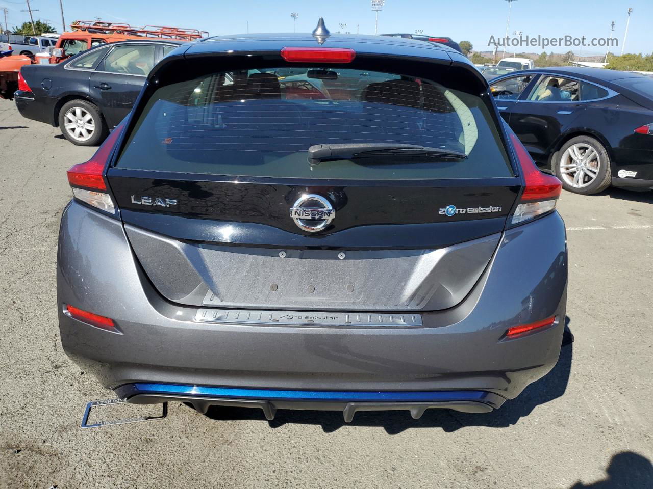 2019 Nissan Leaf S Gray vin: 1N4AZ1CP8KC307867