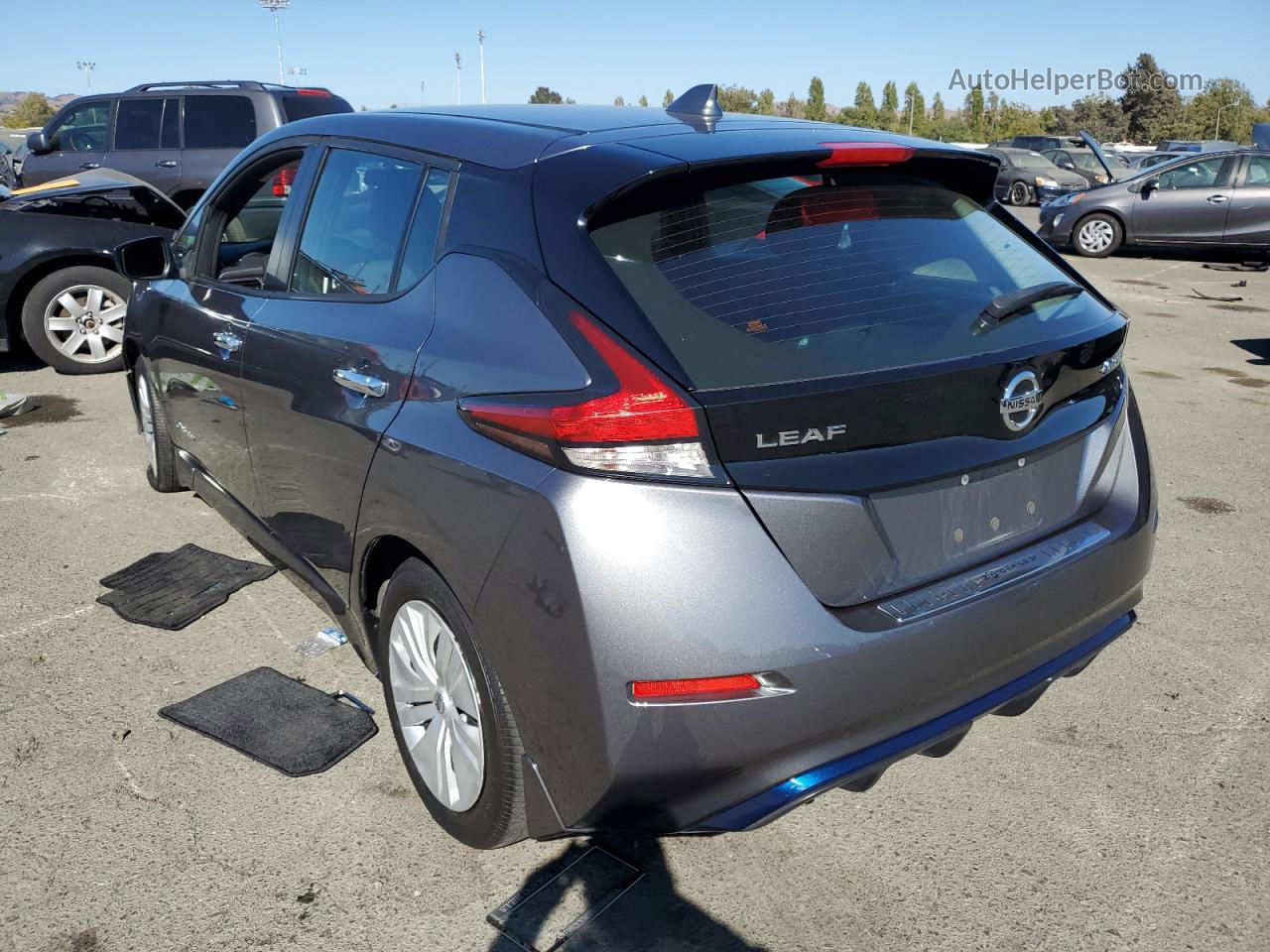 2019 Nissan Leaf S Gray vin: 1N4AZ1CP8KC307867