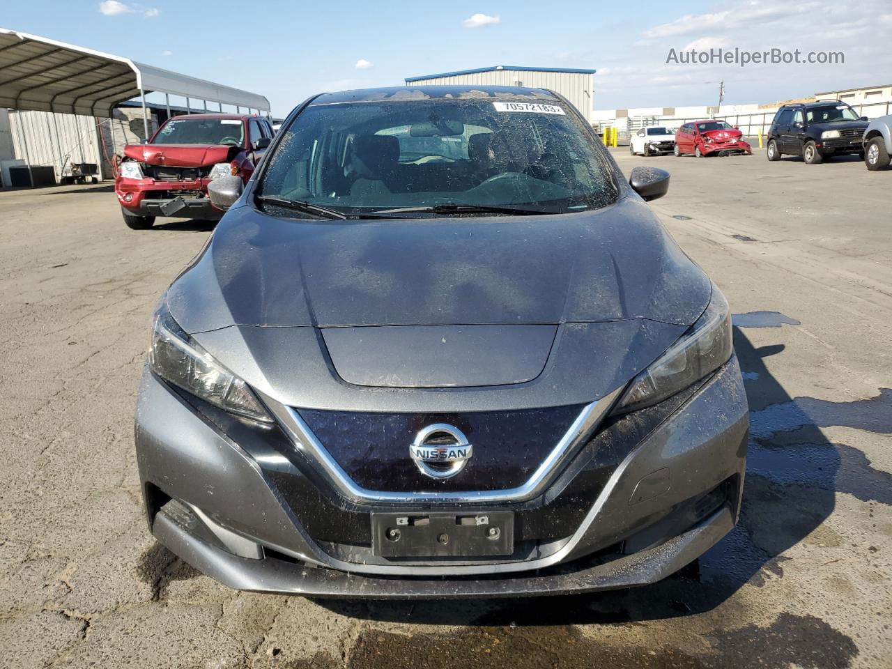 2019 Nissan Leaf S Серый vin: 1N4AZ1CP8KC309344