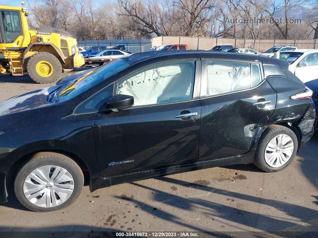 2019 Nissan Leaf S Black vin: 1N4AZ1CP8KC310977