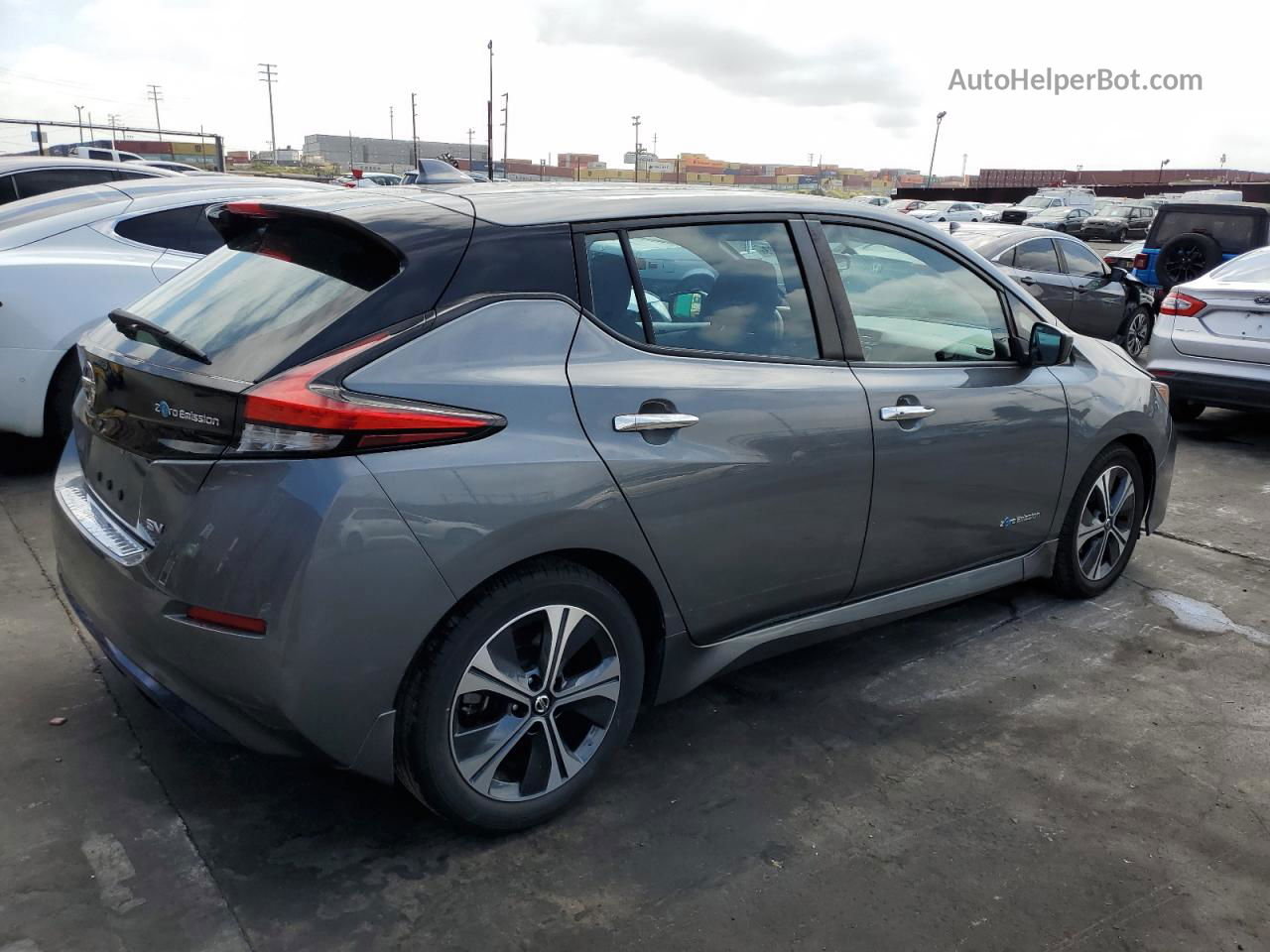 2019 Nissan Leaf S Gray vin: 1N4AZ1CP8KC321669