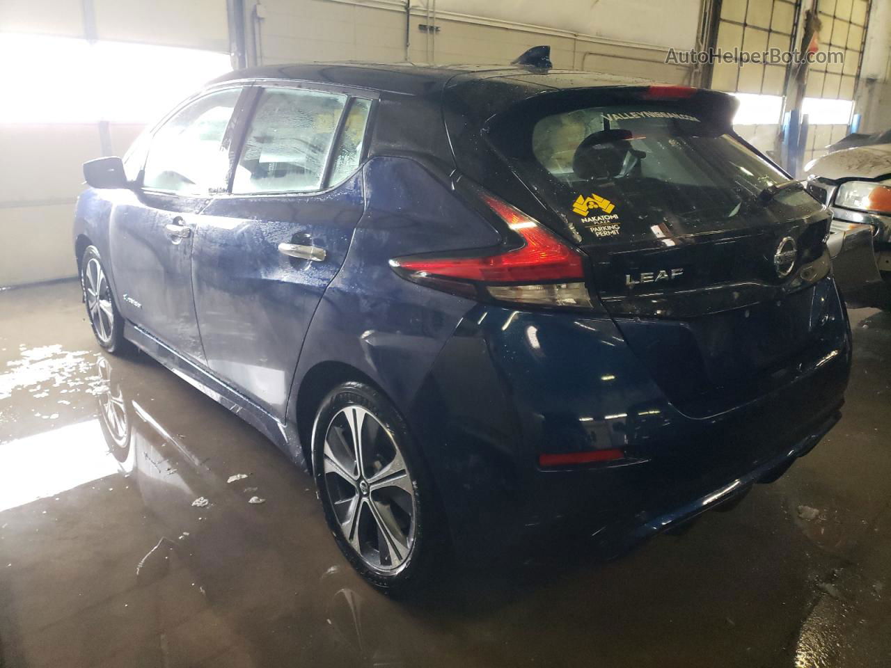 2019 Nissan Leaf S Blue vin: 1N4AZ1CP9KC302466