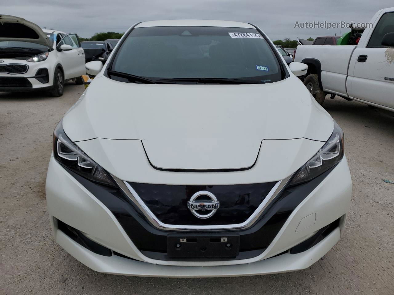 2019 Nissan Leaf S Белый vin: 1N4AZ1CP9KC303066