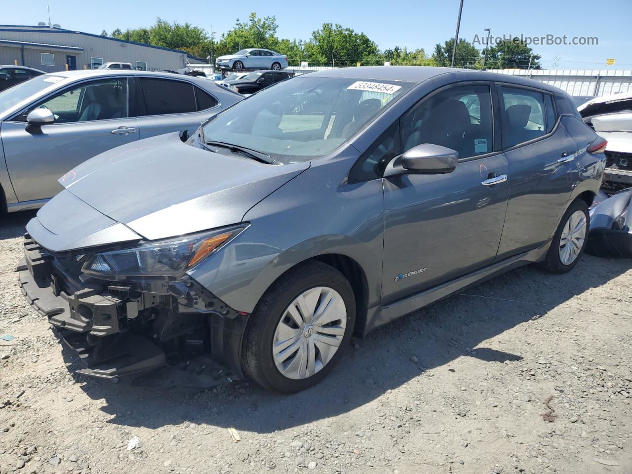 2019 Nissan Leaf S Угольный vin: 1N4AZ1CP9KC303925