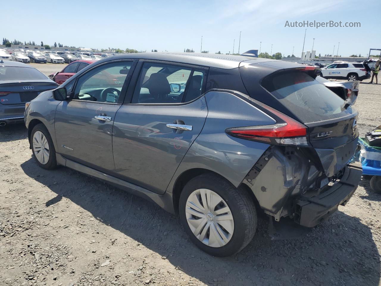 2019 Nissan Leaf S Угольный vin: 1N4AZ1CP9KC303925