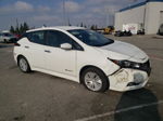 2019 Nissan Leaf S White vin: 1N4AZ1CP9KC308574