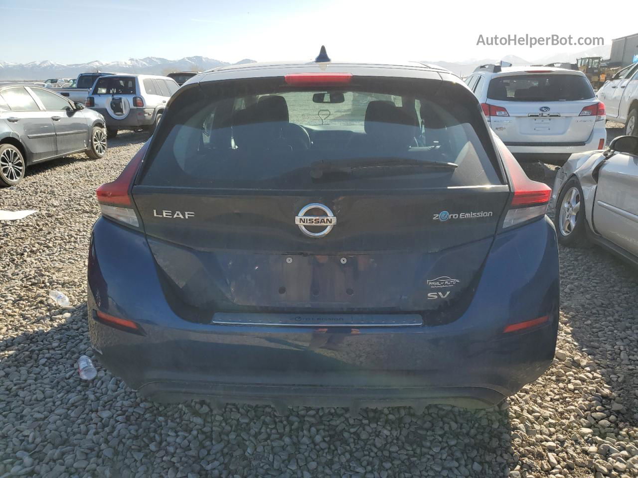 2019 Nissan Leaf S Blue vin: 1N4AZ1CP9KC313516