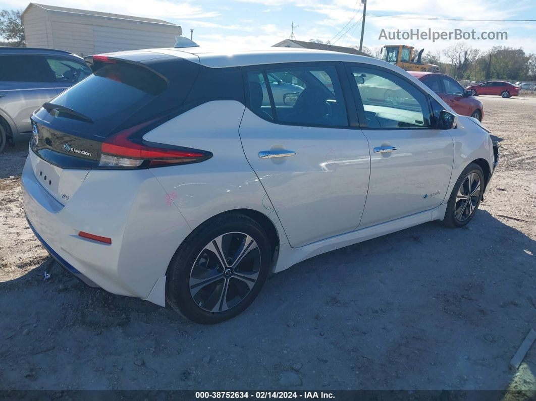 2019 Nissan Leaf Sv White vin: 1N4AZ1CP9KC322054