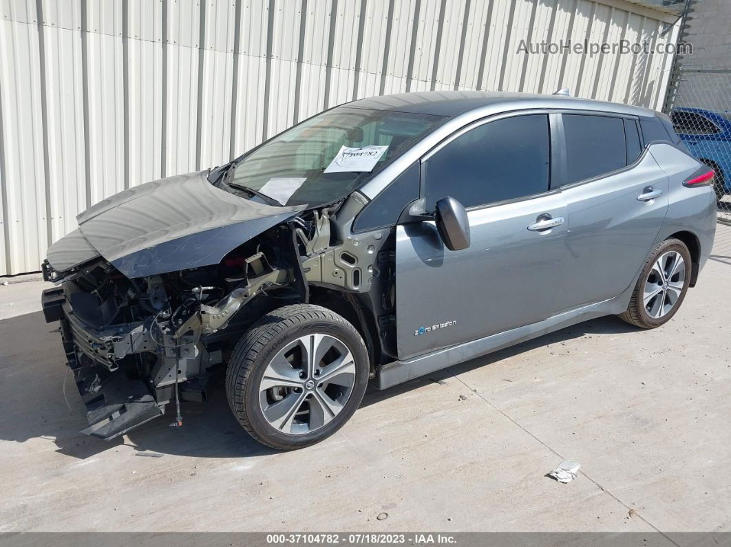 2019 Nissan Leaf Sv Gray vin: 1N4AZ1CPXKC300256