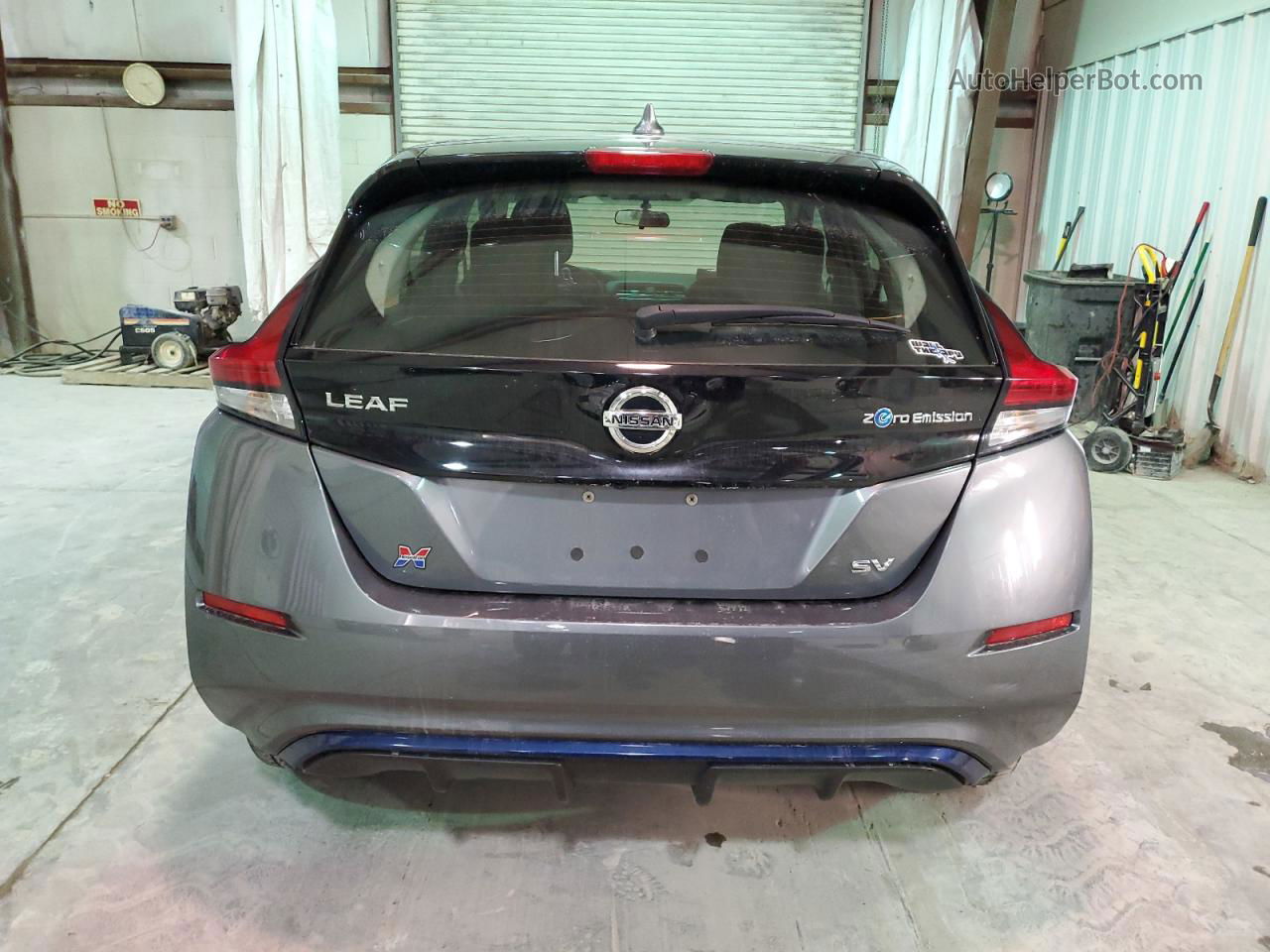 2019 Nissan Leaf S Silver vin: 1N4AZ1CPXKC305585