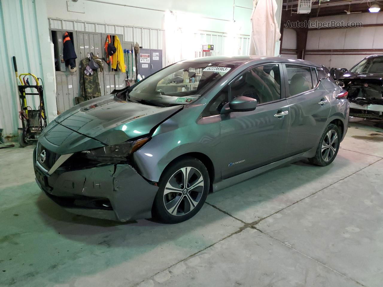 2019 Nissan Leaf S Silver vin: 1N4AZ1CPXKC305585