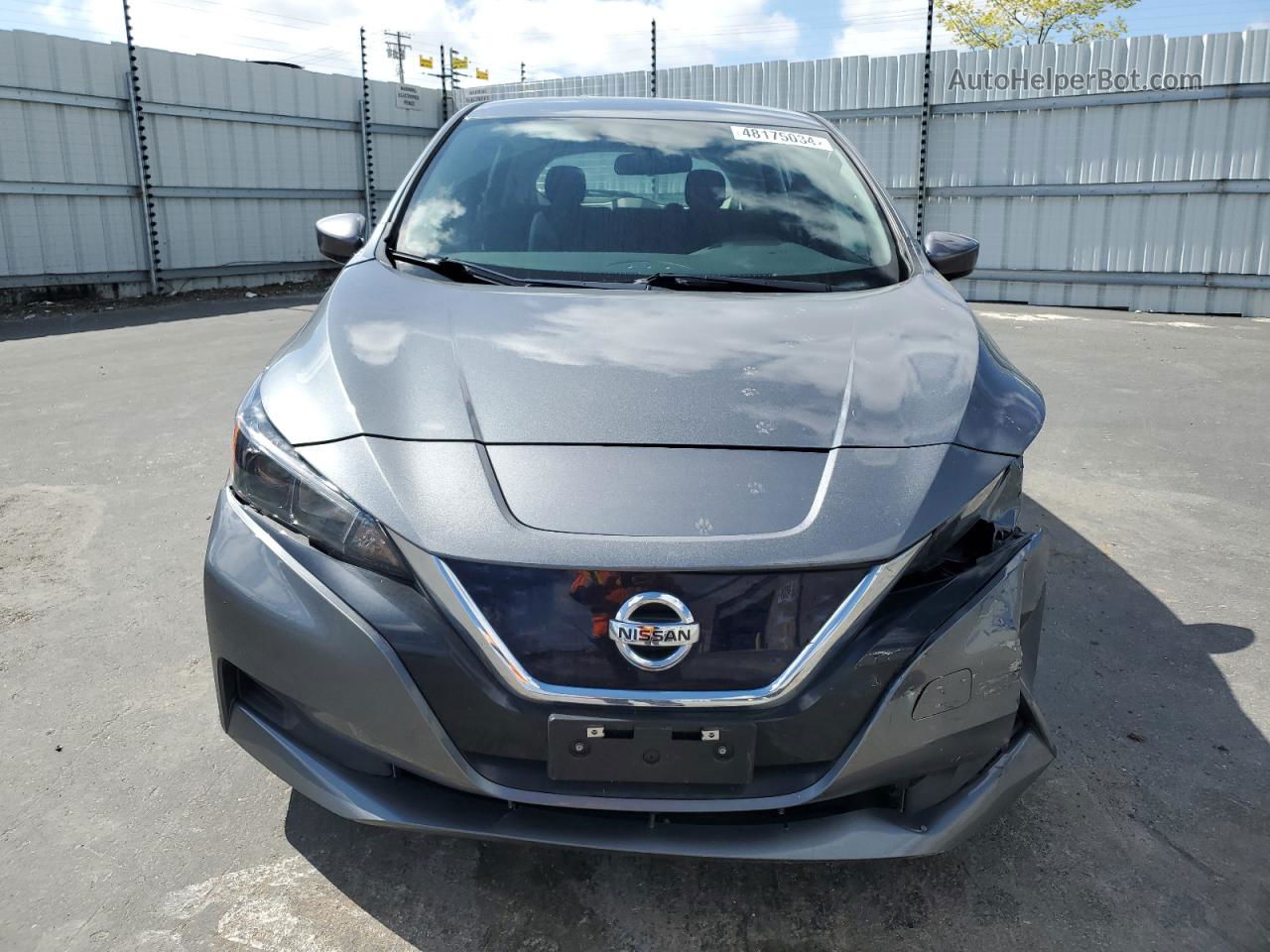 2019 Nissan Leaf S Gray vin: 1N4AZ1CPXKC306705