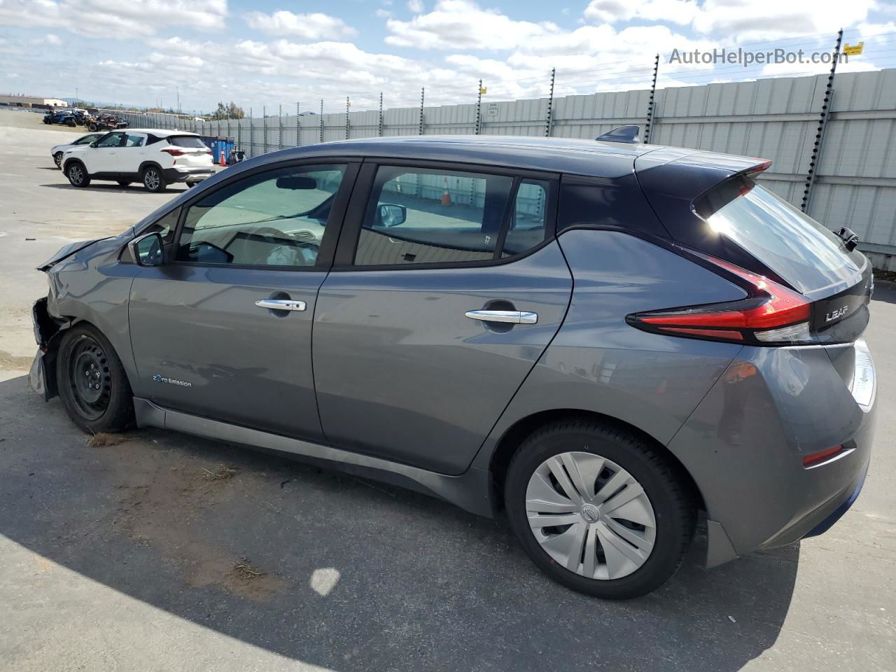 2019 Nissan Leaf S Серый vin: 1N4AZ1CPXKC306705