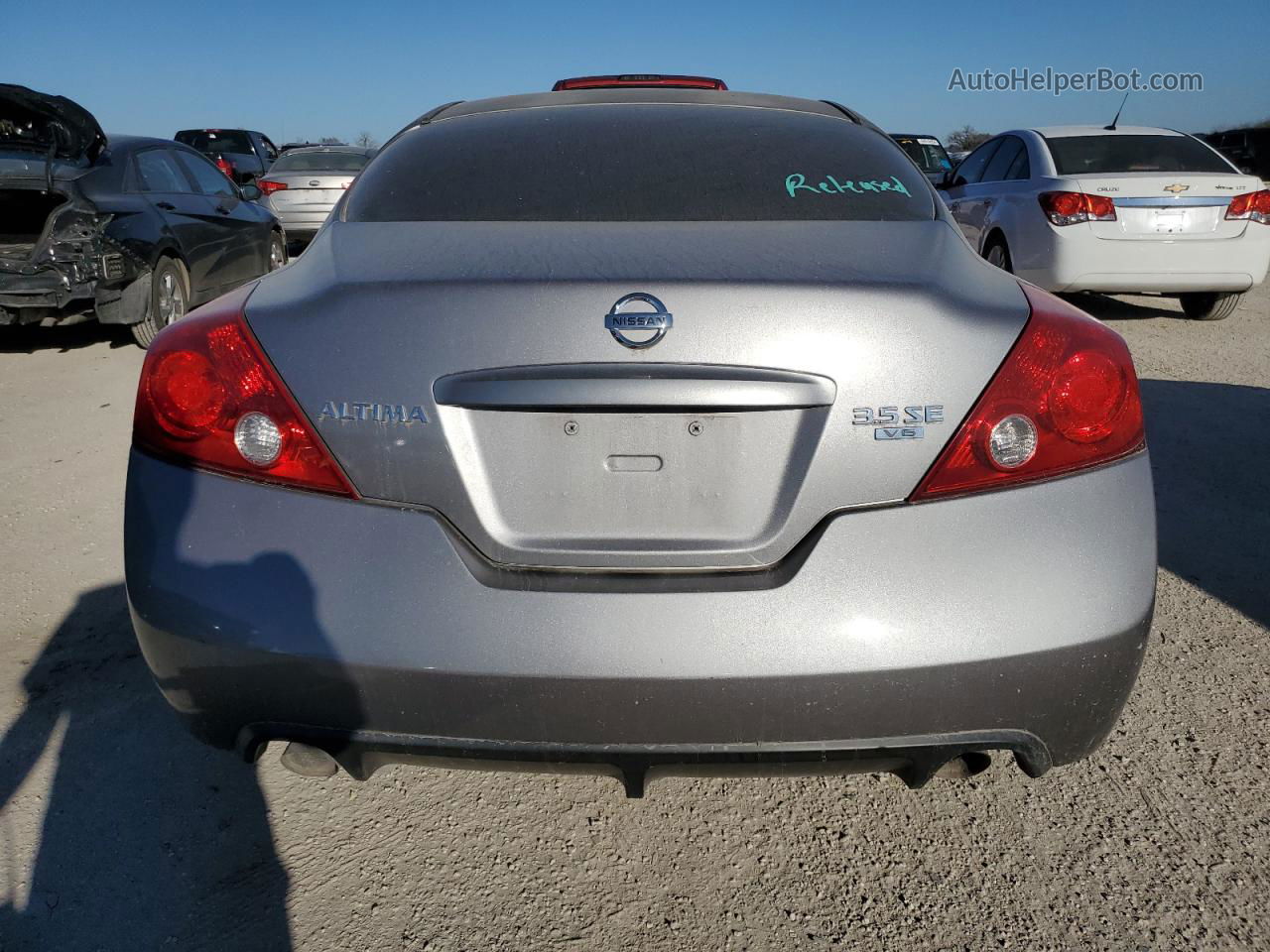 2008 Nissan Altima 3.5se Silver vin: 1N4BL24E08C207683