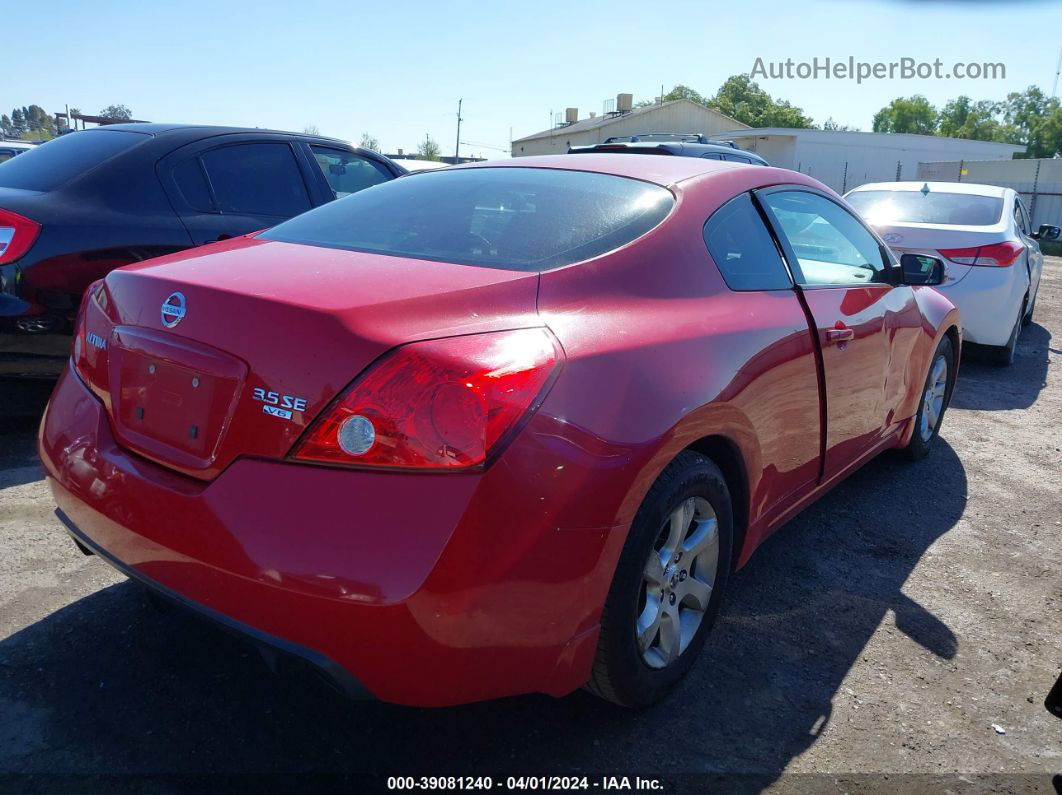 2009 Nissan Altima 3.5 Se Red vin: 1N4BL24E29C149674