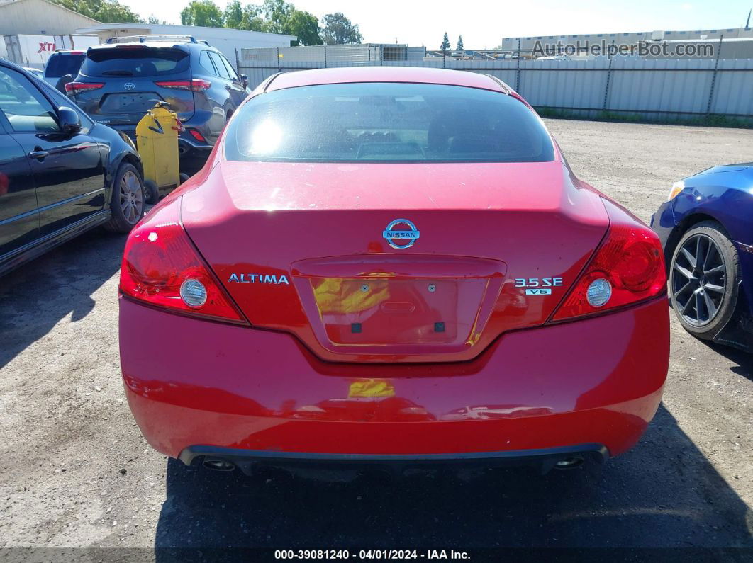 2009 Nissan Altima 3.5 Se Red vin: 1N4BL24E29C149674