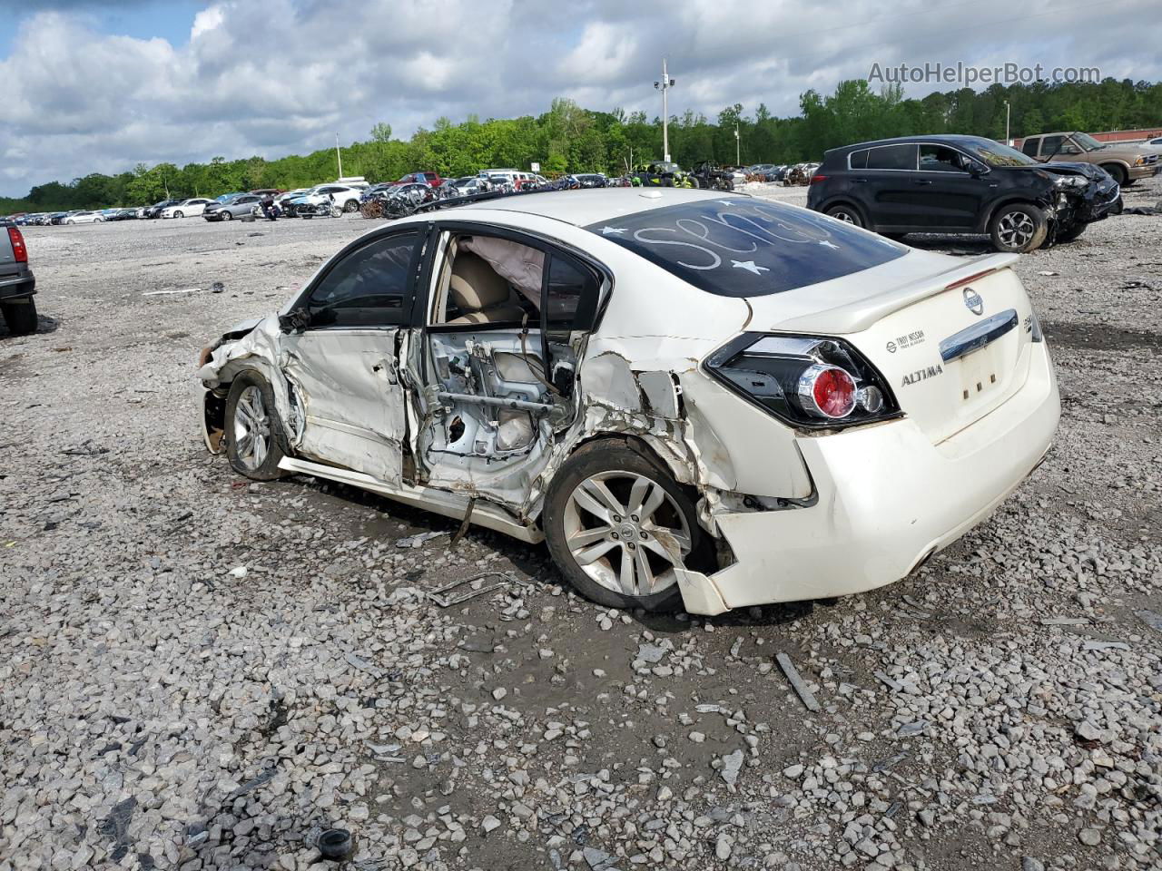 2011 Nissan Altima Sr White vin: 1N4BL2AP2BN422712