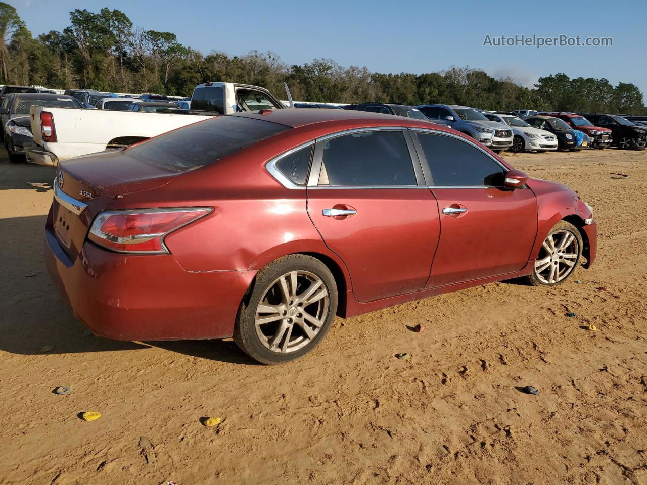 2015 Nissan Altima 3.5s Red vin: 1N4BL3AP0FC471933