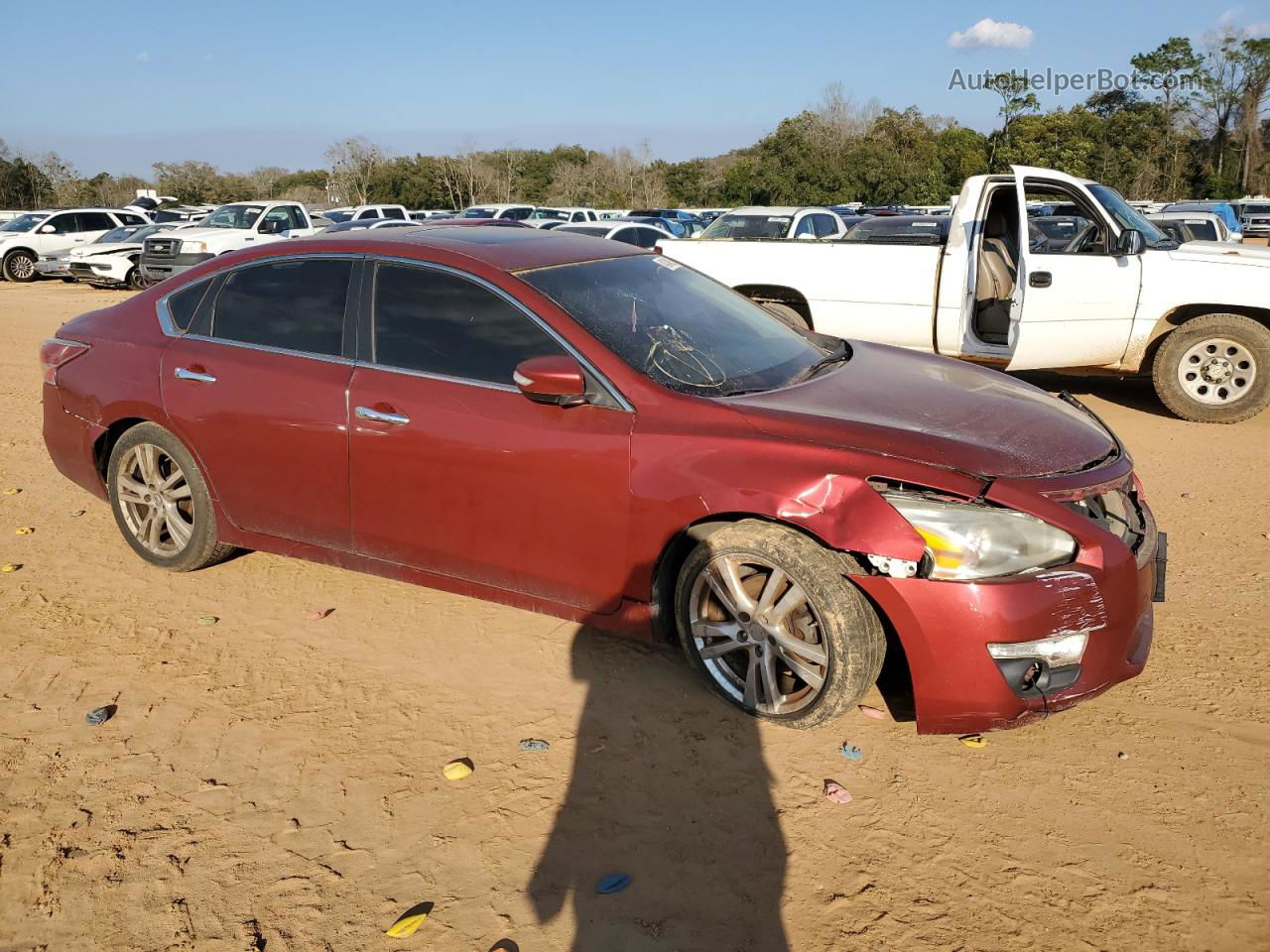 2015 Nissan Altima 3.5s Red vin: 1N4BL3AP0FC471933