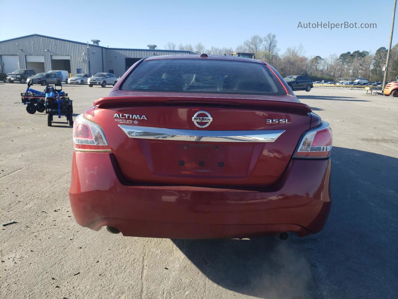 2015 Nissan Altima 3.5s Бордовый vin: 1N4BL3AP3FC491481