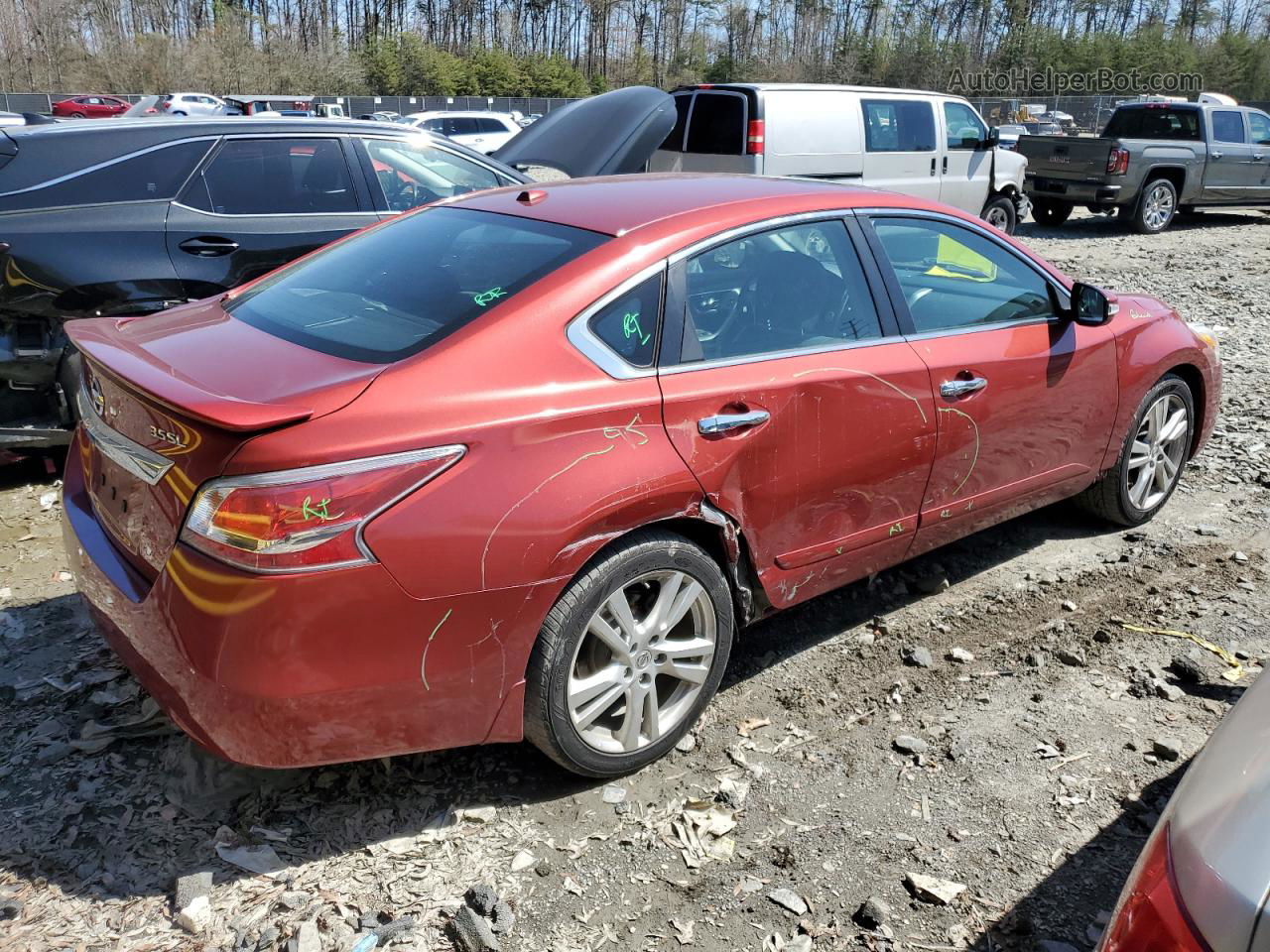 2015 Nissan Altima 3.5s Red vin: 1N4BL3AP4FC263666