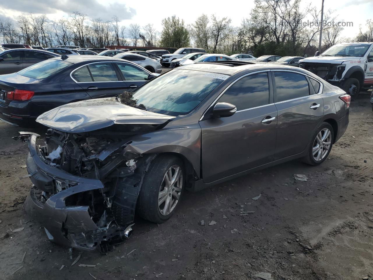 2015 Nissan Altima 3.5s Gray vin: 1N4BL3AP8FC476944