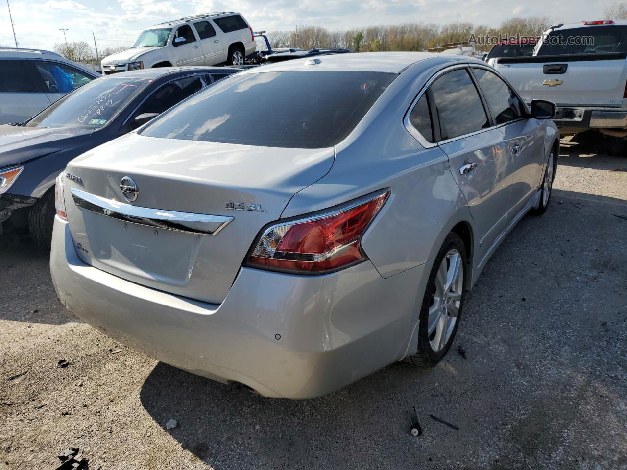 2015 Nissan Altima 3.5s Silver vin: 1N4BL3AP8FC578843