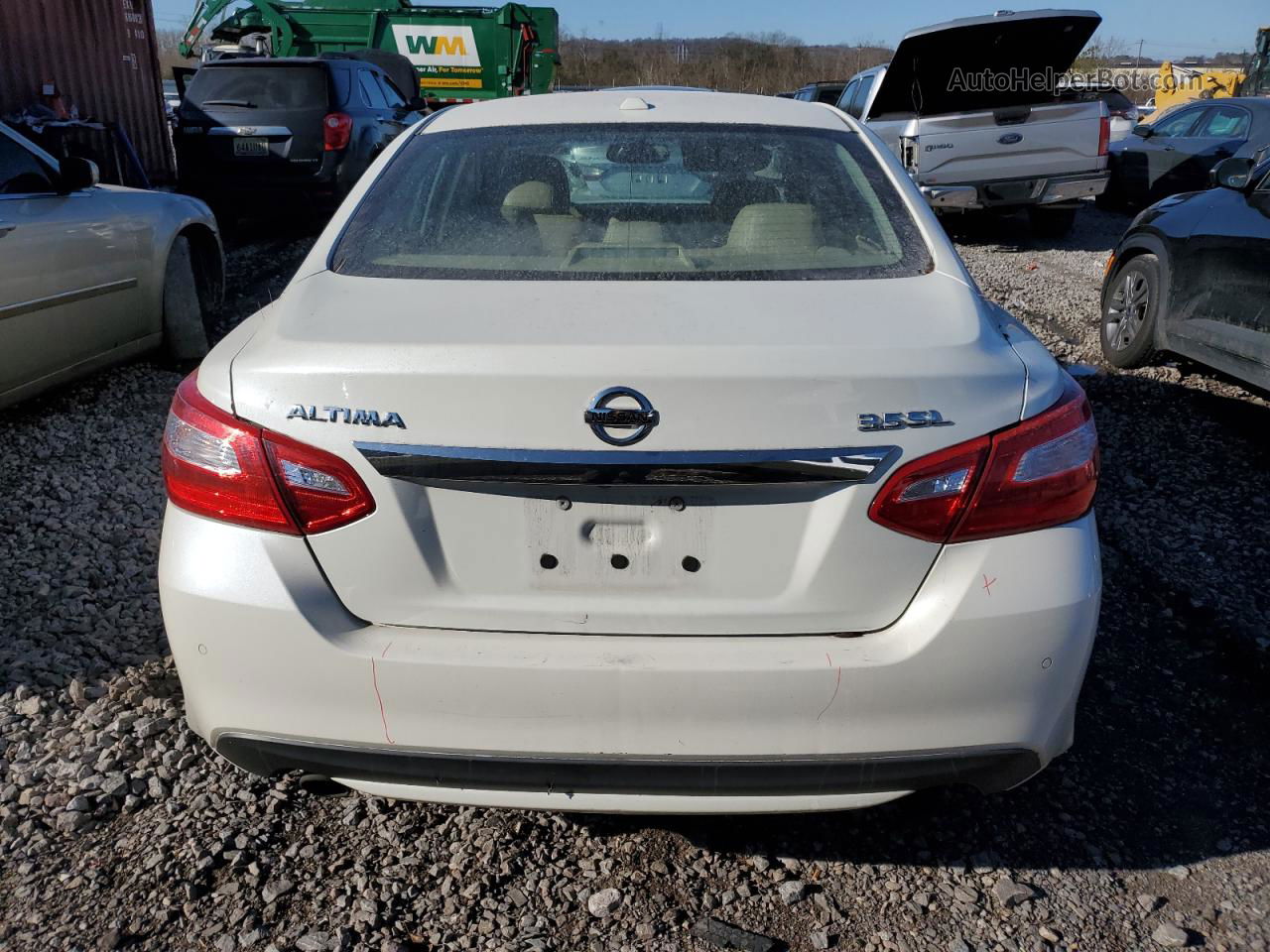 2017 Nissan Altima 3.5sl White vin: 1N4BL3APXHC196929