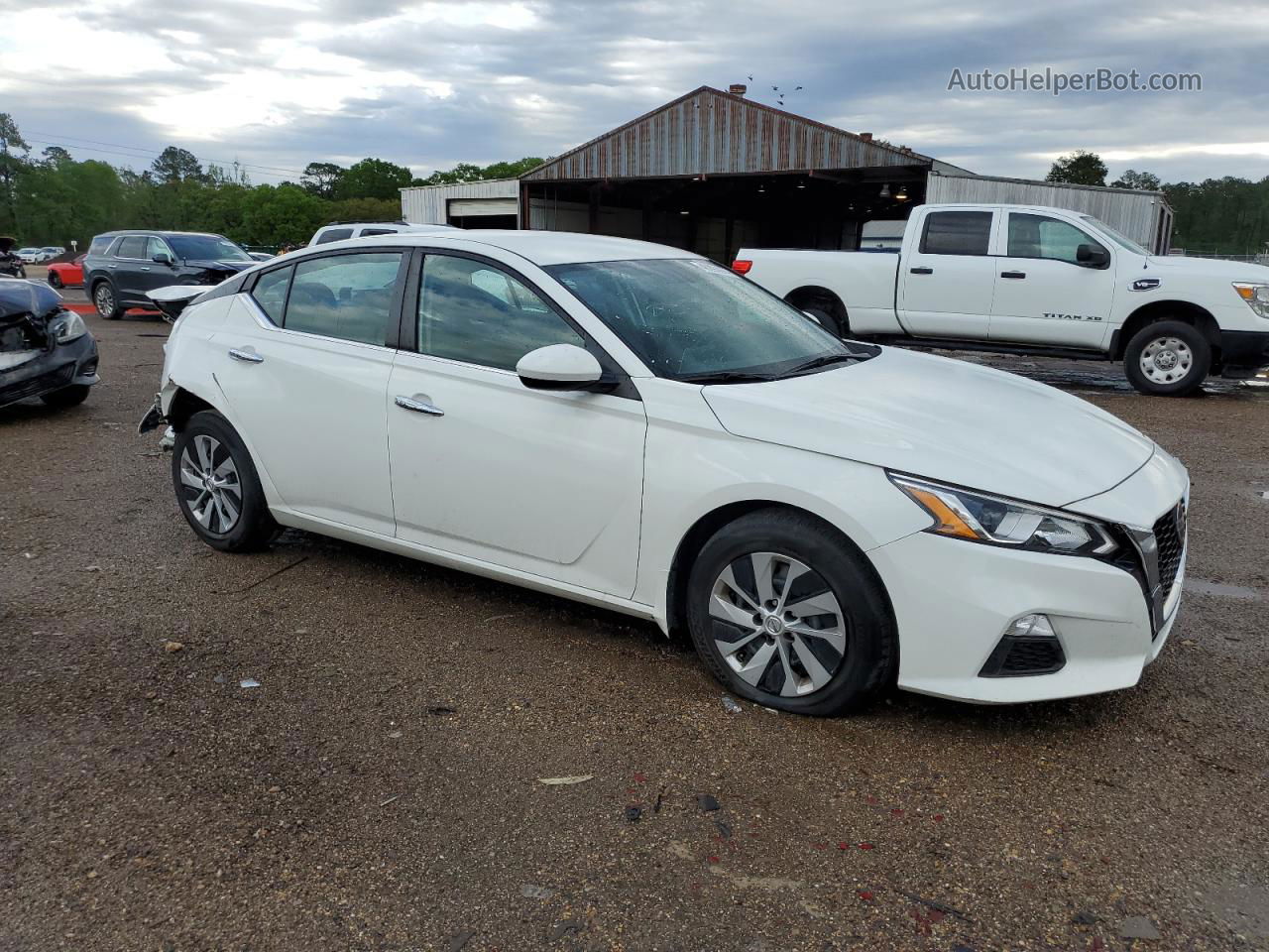 2020 Nissan Altima S White vin: 1N4BL4BV4LN315672