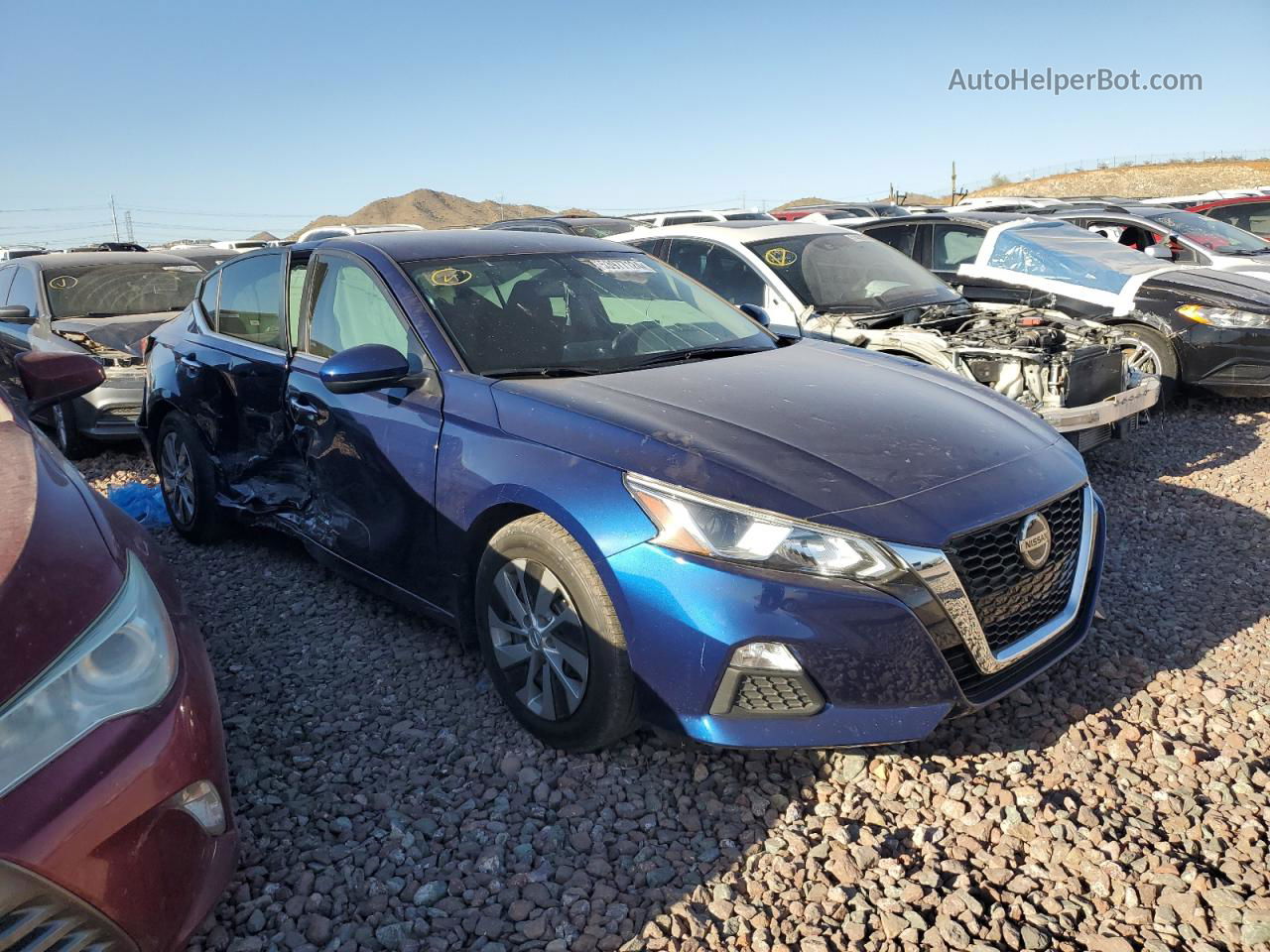 2019 Nissan Altima S Blue vin: 1N4BL4BV5KC188411