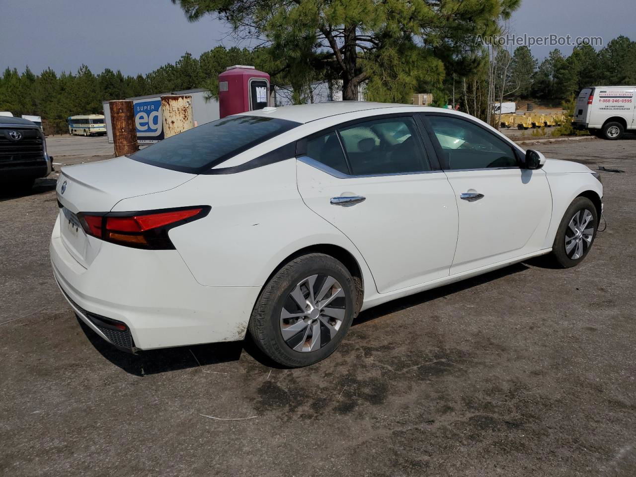 2019 Nissan Altima S Белый vin: 1N4BL4BV9KC230840