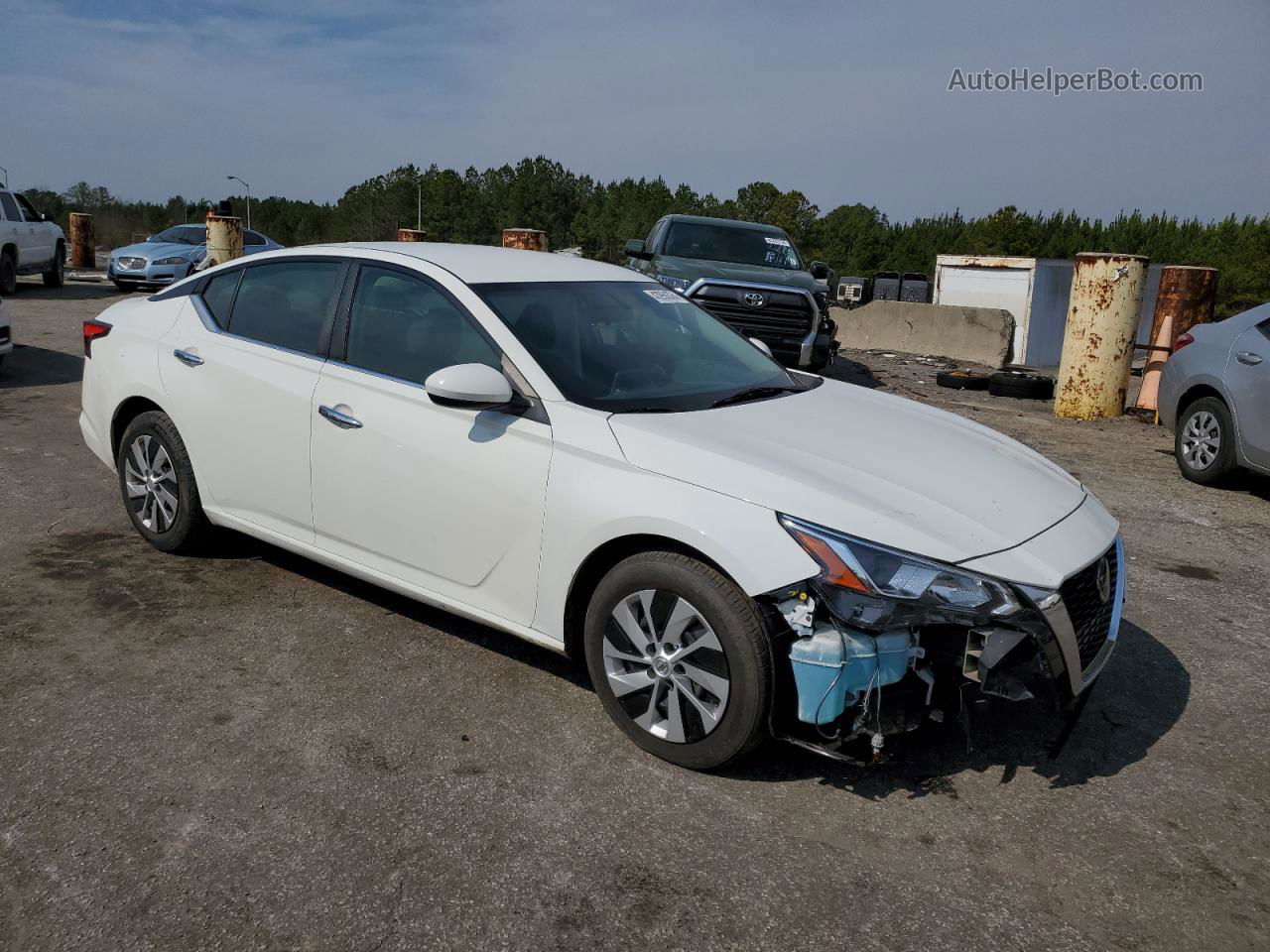 2019 Nissan Altima S Белый vin: 1N4BL4BV9KC230840