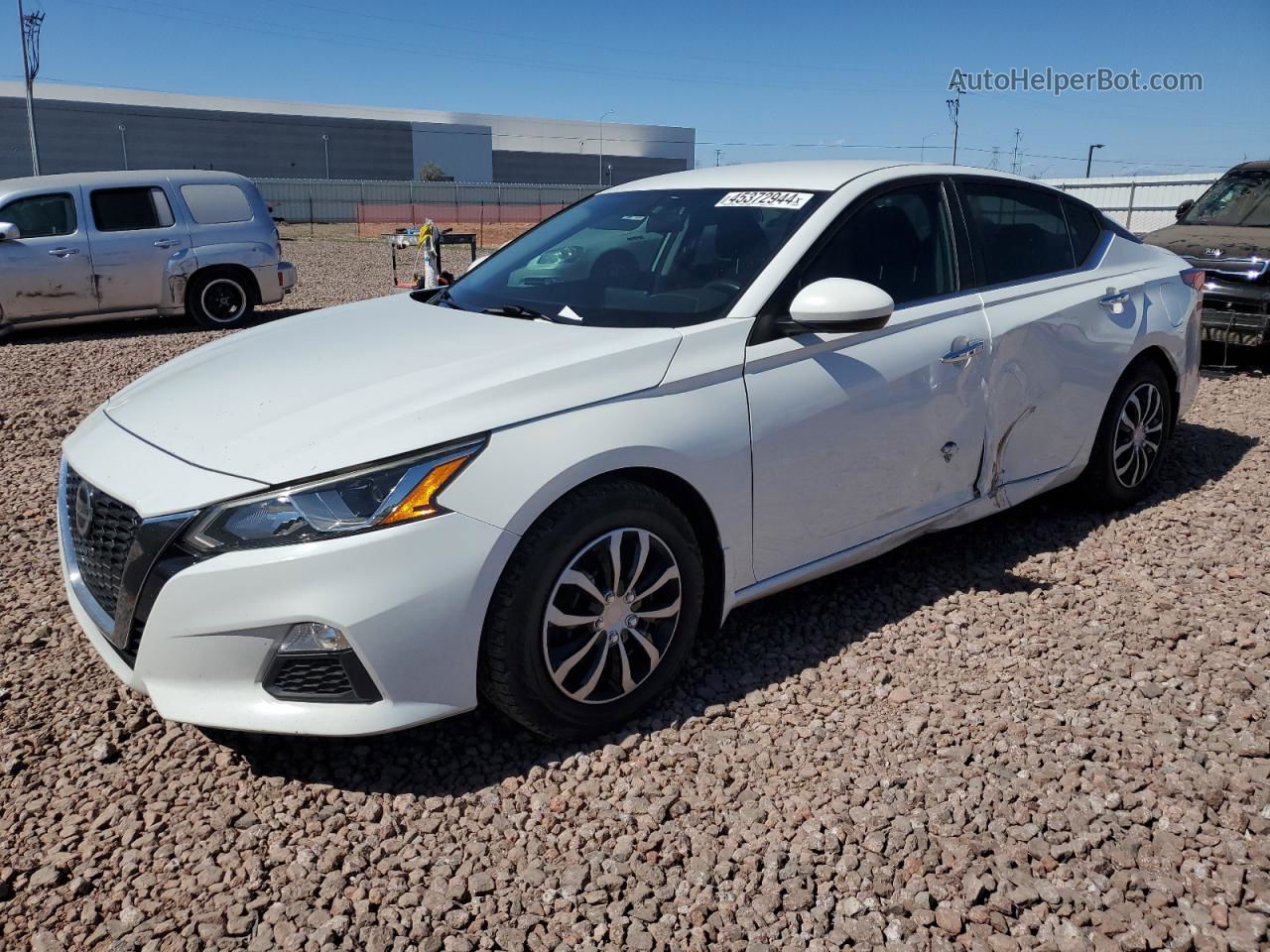 2019 Nissan Altima S White vin: 1N4BL4BV9KN327184