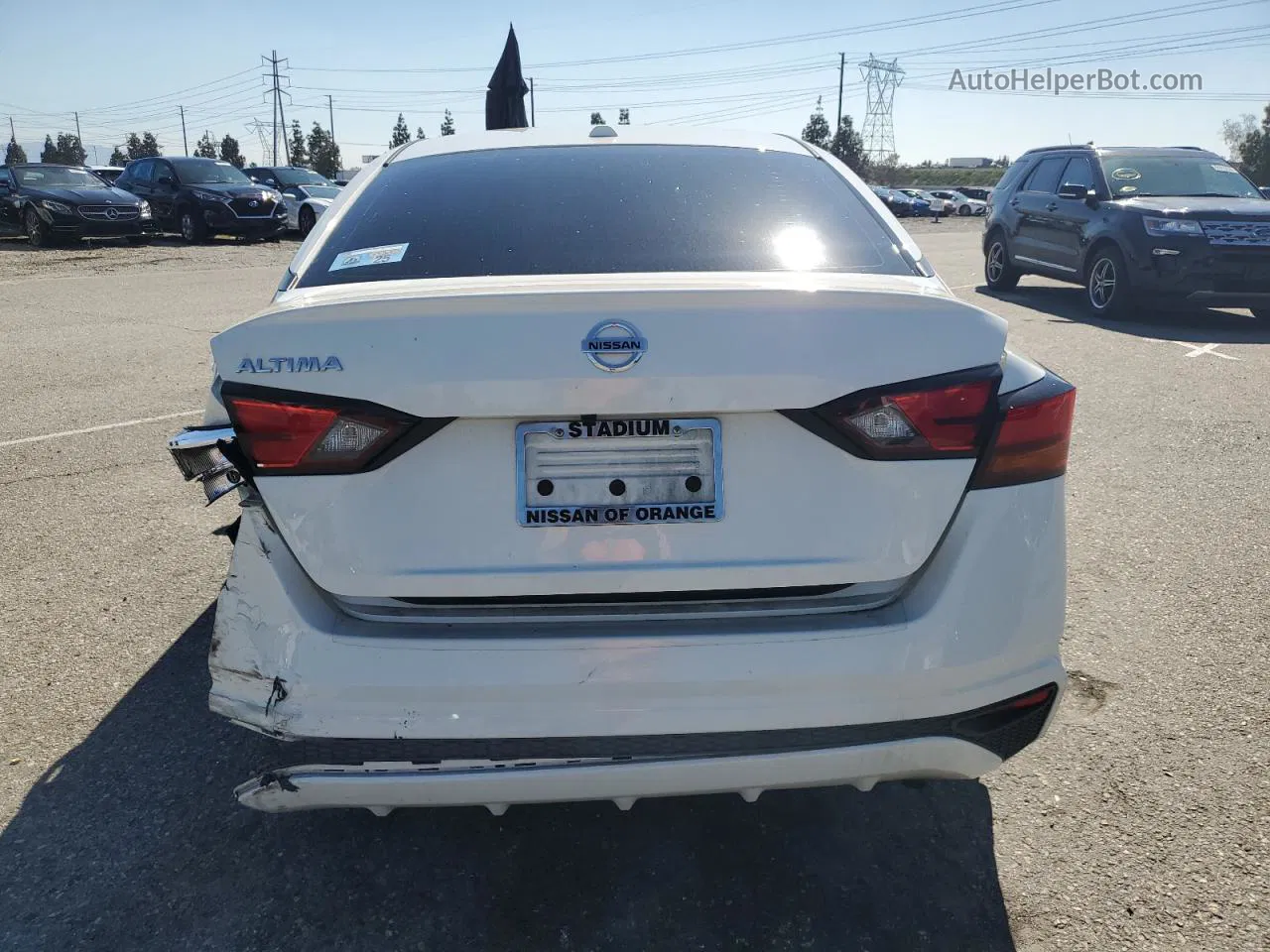 2020 Nissan Altima S White vin: 1N4BL4BV9LN316526