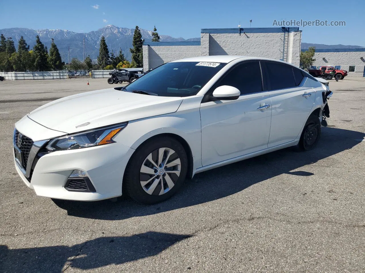 2020 Nissan Altima S White vin: 1N4BL4BV9LN316526