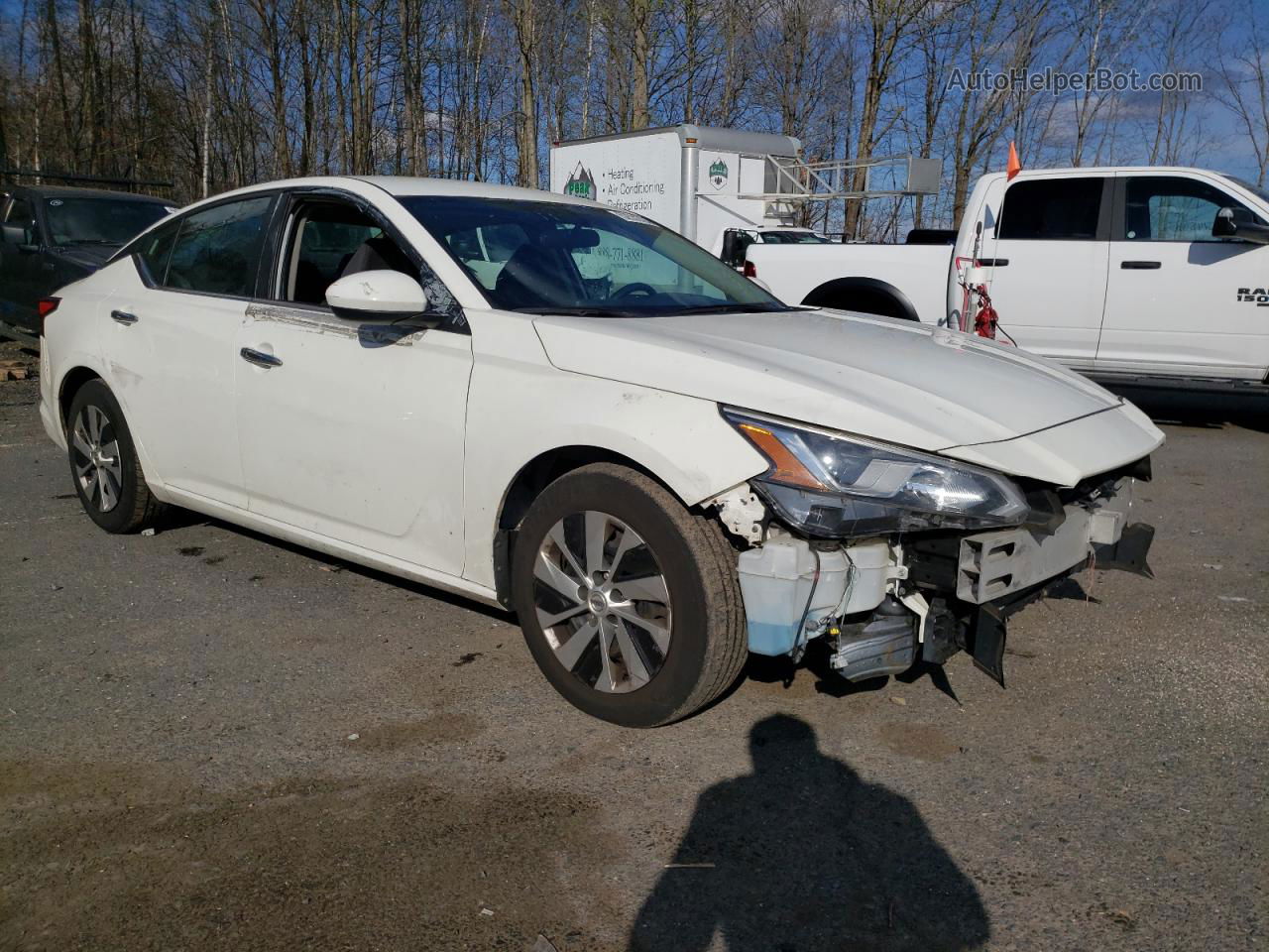 2020 Nissan Altima S White vin: 1N4BL4BVXLC208430