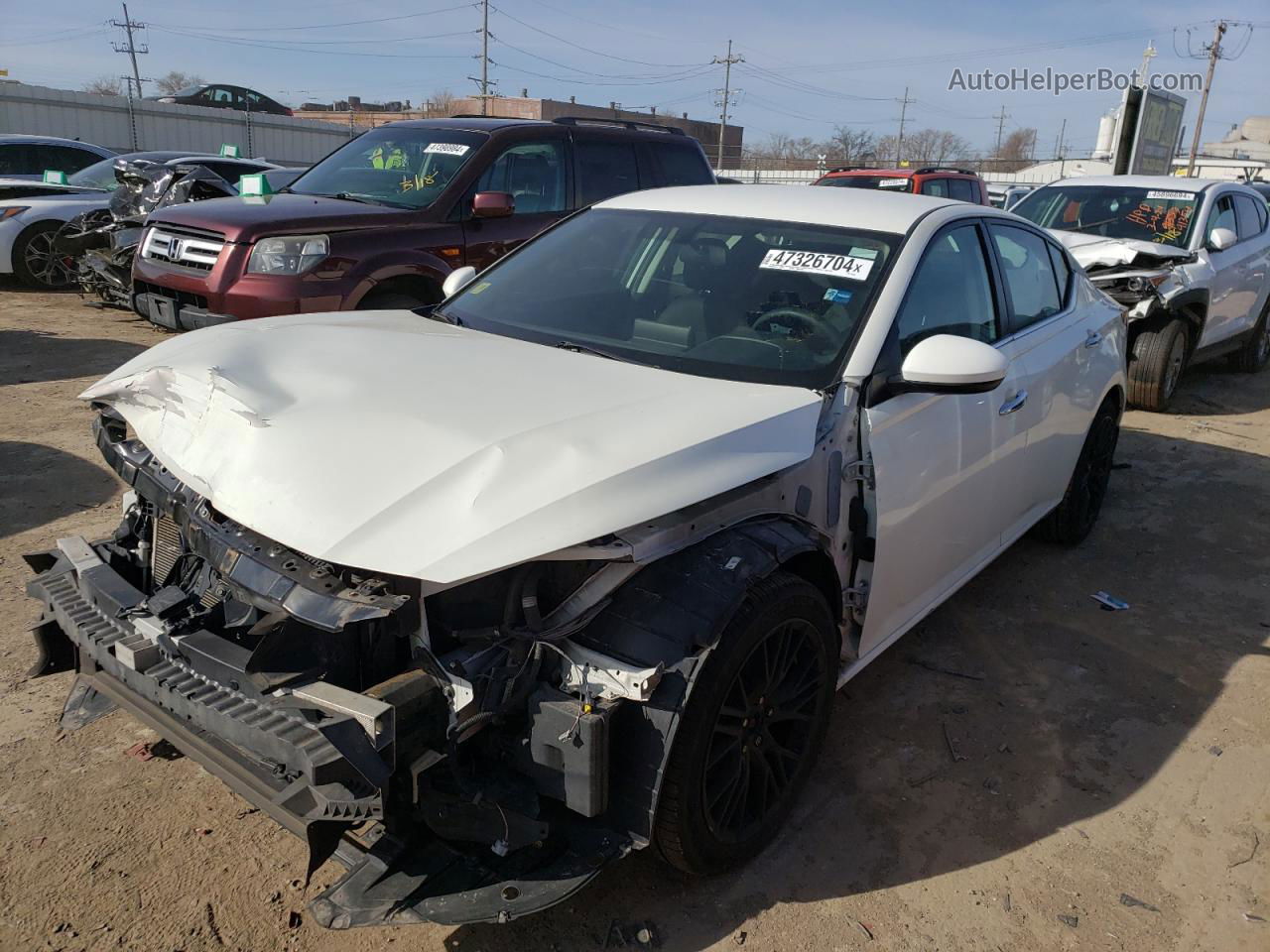 2019 Nissan Altima S White vin: 1N4BL4BW5KC167342